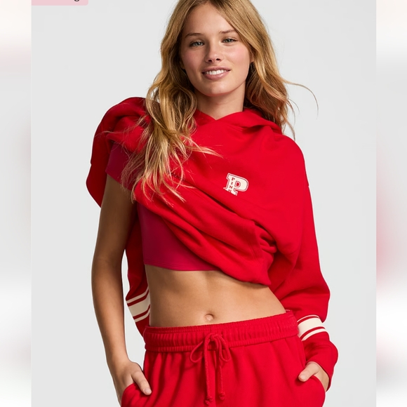 New Victoria secret Ivy Fleece Campus Full-Zip Hoodie - Picture 1 of 5
